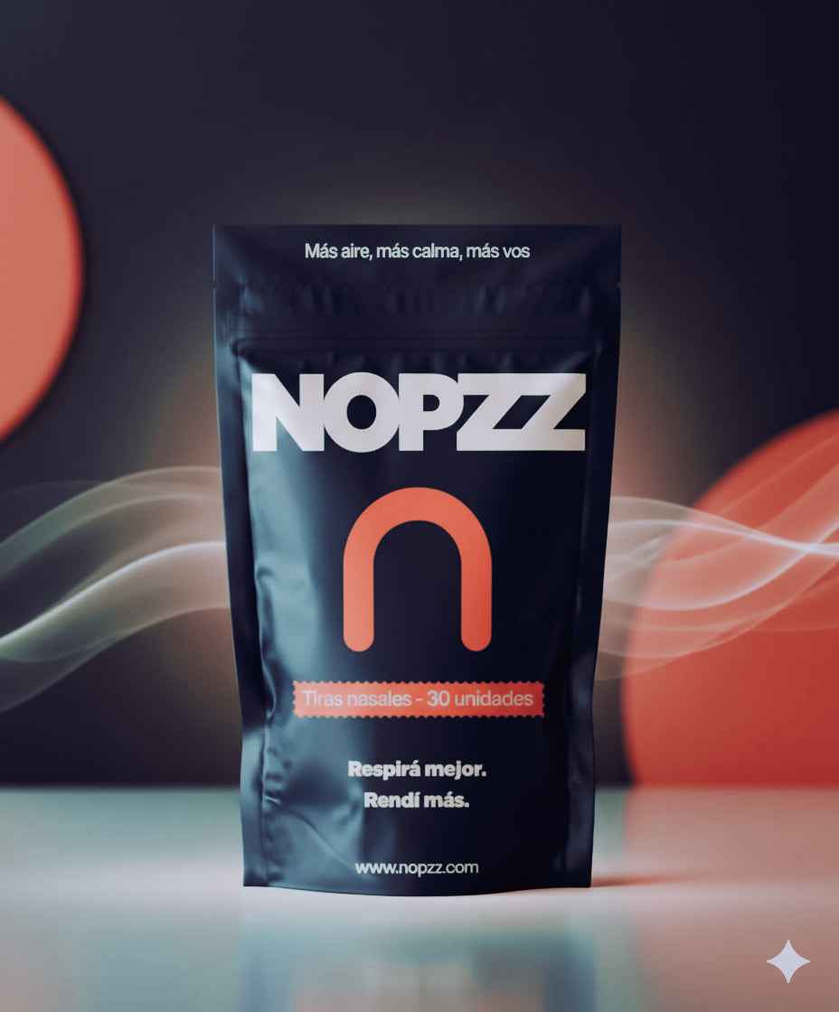 NOPZZ Tiras Nasales. Más Aire. Más Energía. Más Vos