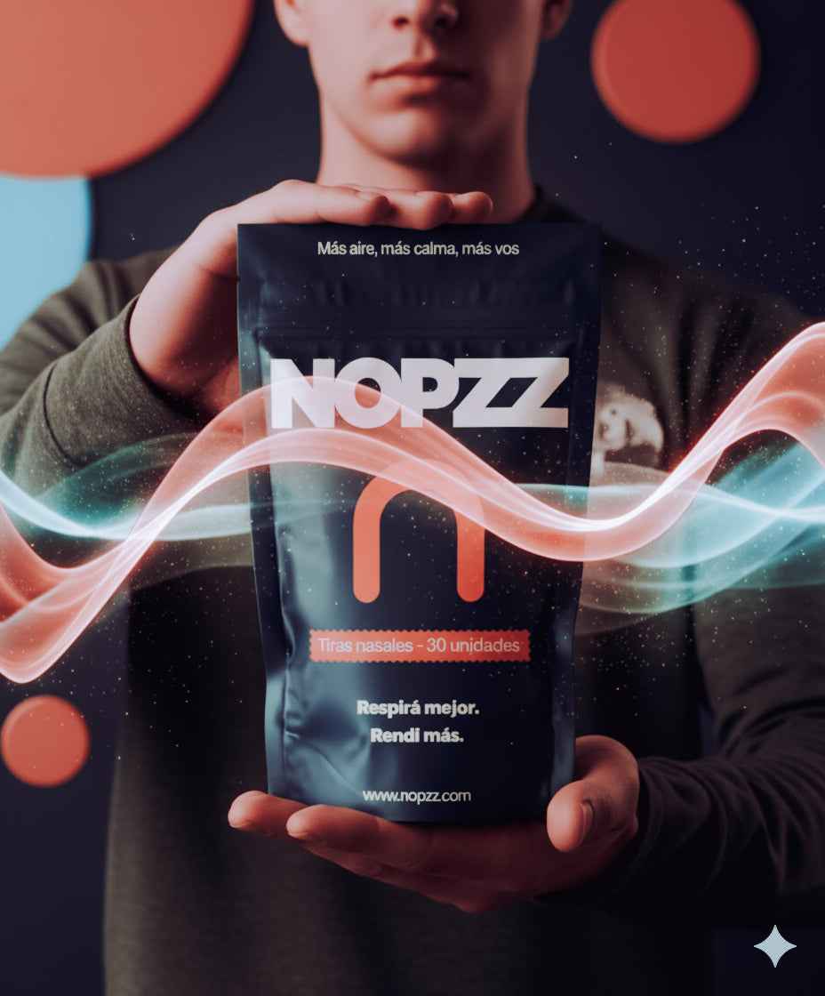 NOPZZ Tiras Nasales. Más Aire. Más Energía. Más Vos